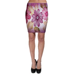 Print-roses Bodycon Skirt by nateshop