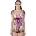 Print-roses Boyleg Leotard  View1