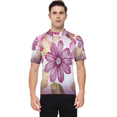 Print-roses Men s Short Sleeve Rash Guard by nateshop