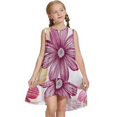 Print-roses Kids  Frill Swing Dress by nateshop