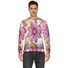 Print-roses Men s Fleece Sweatshirt by nateshop