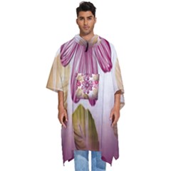 Print-roses Men s Hooded Rain Ponchos by nateshop