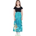 Crystal Butterfly, Floral, Flower, Girly, Gold, Golden, Pretty Kids  Flared Maxi Skirt View1