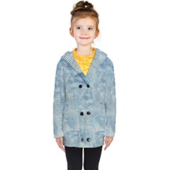 Denim,11 Kids  Double Breasted Button Coat by nateshop