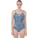 Denim,11 Cut Out Top Tankini Set View1