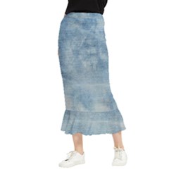 Denim,11 Maxi Fishtail Chiffon Skirt by nateshop