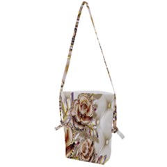 Butterfly Dreams, Bonito, Butterfly, Dream, Flower, Girly Folding Shoulder Bag by nateshop