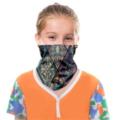 Flower Texture, Background, Colorful, Desenho, Face Covering Bandana (kids) by nateshop