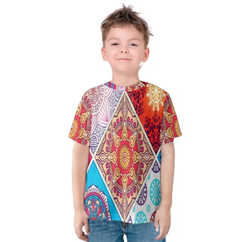 Mandala Pattern, Desenho, Designs, Glitter, Pattern Kids  Cotton T-shirt by nateshop