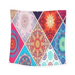 Mandala Pattern, Desenho, Designs, Glitter, Pattern Square Tapestry (small) by nateshop