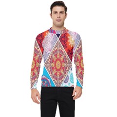 Mandala Pattern, Desenho, Designs, Glitter, Pattern Men s Long Sleeve Rash Guard by nateshop