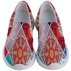 Mandala Pattern, Desenho, Designs, Glitter, Pattern Kids Lightweight Slip Ons by nateshop