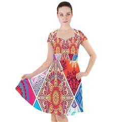 Mandala Pattern, Desenho, Designs, Glitter, Pattern Cap Sleeve Midi Dress