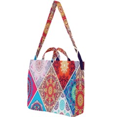 Mandala Pattern, Desenho, Designs, Glitter, Pattern Square Shoulder Tote Bag by nateshop