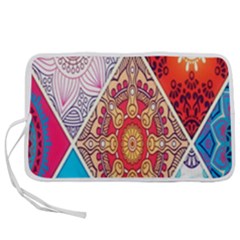 Mandala Pattern, Desenho, Designs, Glitter, Pattern Pen Storage Case (m) by nateshop