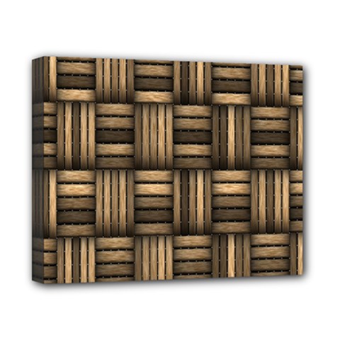 Brown Weaving Texture, Macro, Brown Wickerwork Canvas 10  X 8  (stretched)