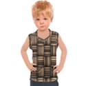 Brown Weaving Texture, Macro, Brown Wickerwork Kids  Sport Tank Top View1