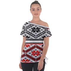 Bulgarian Off Shoulder Tie-up T-shirt