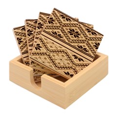 Bulgarian Bamboo Coaster Set by nateshop