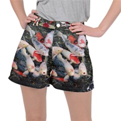 Koi Fish Nature Women s Ripstop Shorts by Ndabl3x