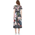 Koi Fish Nature High Low Boho Dress View2