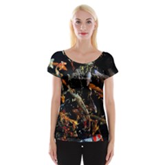 Shoal Of Koi Fish Water Underwater Cap Sleeve Top by Ndabl3x