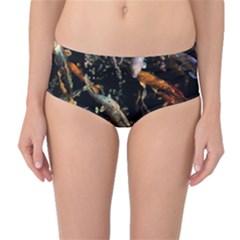 Shoal Of Koi Fish Water Underwater Mid-waist Bikini Bottoms by Ndabl3x