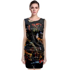 Shoal Of Koi Fish Water Underwater Classic Sleeveless Midi Dress