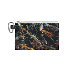 Shoal Of Koi Fish Water Underwater Canvas Cosmetic Bag (small) by Ndabl3x