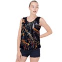 Shoal Of Koi Fish Water Underwater Bubble Hem Chiffon Tank Top View1