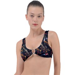 Shoal Of Koi Fish Water Underwater Ring Detail Bikini Top by Ndabl3x