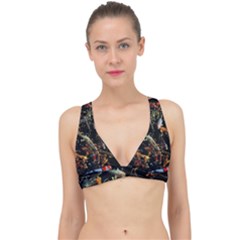 Shoal Of Koi Fish Water Underwater Classic Banded Bikini Top by Ndabl3x