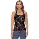 Shoal Of Koi Fish Water Underwater Basic Halter Top View1