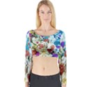 Fish The Ocean World Underwater Fishes Tropical Long Sleeve Crop Top View1