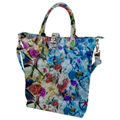 Fish The Ocean World Underwater Fishes Tropical Buckle Top Tote Bag by Ndabl3x