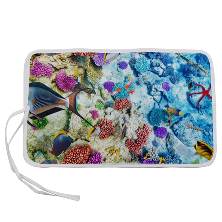 Fish The Ocean World Underwater Fishes Tropical Pen Storage Case (S)