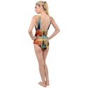 New York City Skyline Usa Cross Front Low Back Swimsuit View2