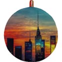 New York City Skyline Usa Round Trivet View1