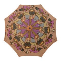 Pusheen Cute Fall The Cat Golf Umbrellas by Ndabl3x