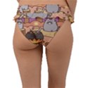 Pusheen Cute Fall The Cat Frill Bikini Bottoms View2