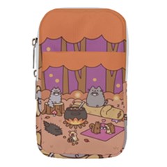 Pusheen Cute Fall The Cat Waist Pouch (large) by Ndabl3x