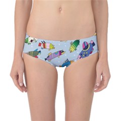 Fish Ocean Sea Water Diving Blue Classic Bikini Bottoms by Ndabl3x