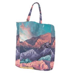 Adventure Psychedelic Mountain Giant Grocery Tote by Ndabl3x