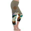 Surreal Art Psychadelic Mountain Capri Winter Leggings  View3