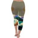 Surreal Art Psychadelic Mountain Capri Winter Leggings  View4