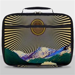 Surreal Art Psychadelic Mountain Full Print Lunch Bag by Ndabl3x