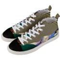 Surreal Art Psychadelic Mountain Men s Mid-Top Canvas Sneakers View2