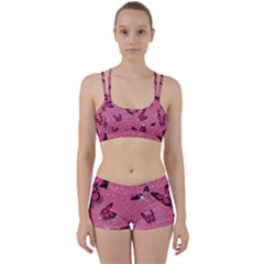 Pink Glitter Butterfly Perfect Fit Gym Set by Ndabl3x