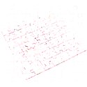 Pink Glitter Butterfly Wooden Puzzle Square View1