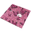 Pink Glitter Butterfly Wooden Puzzle Square View2